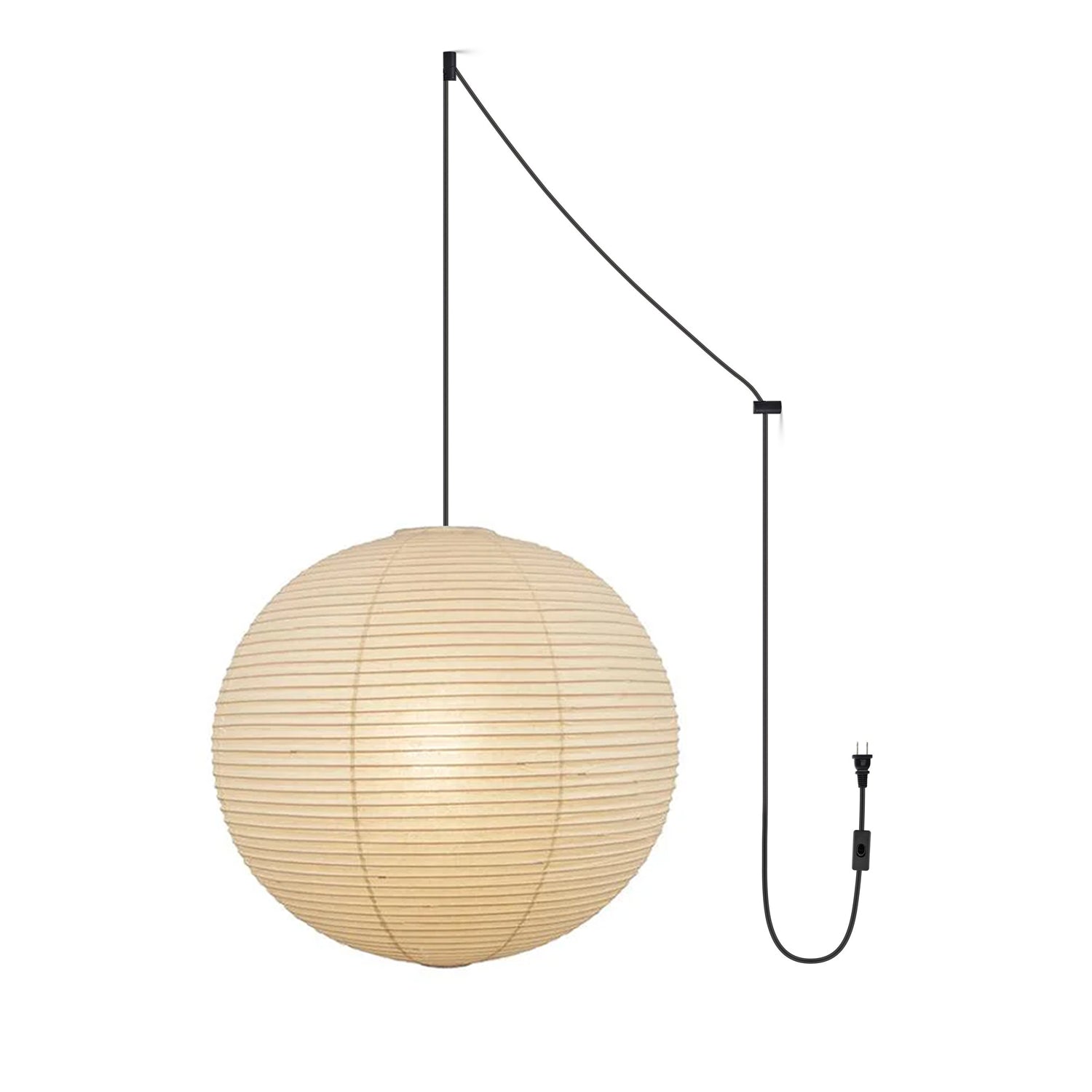 Sylin Pendant Swag Light Mulberry Silk - Neutralighting