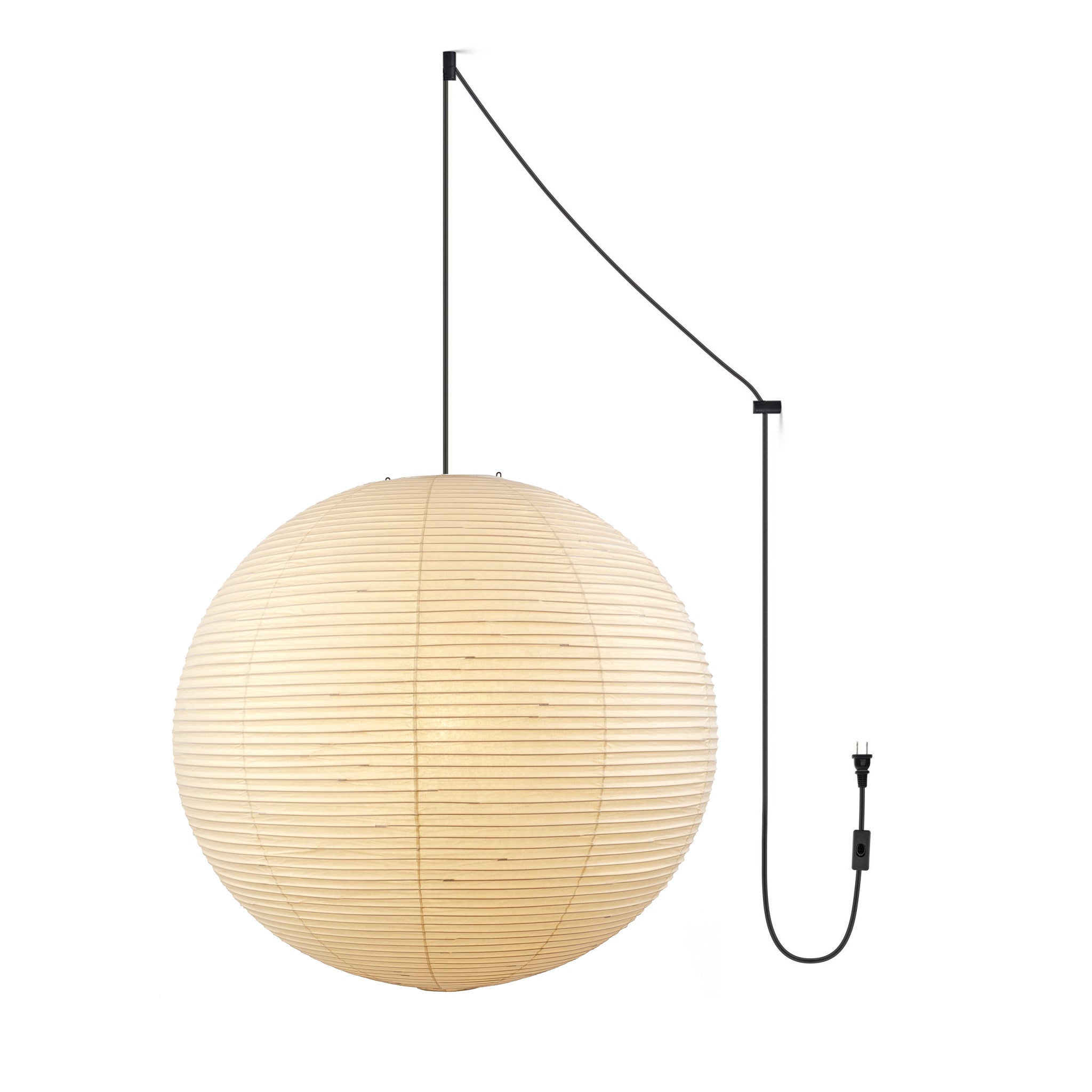 Sylin Pendant Swag Light Mulberry Silk - Neutralighting