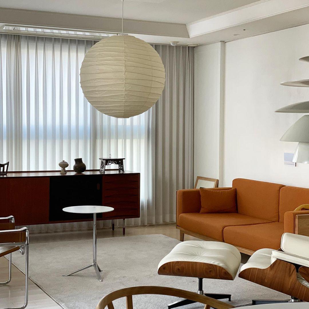 Luna Pendant Light Japanese Paper Globe - Neutralighting