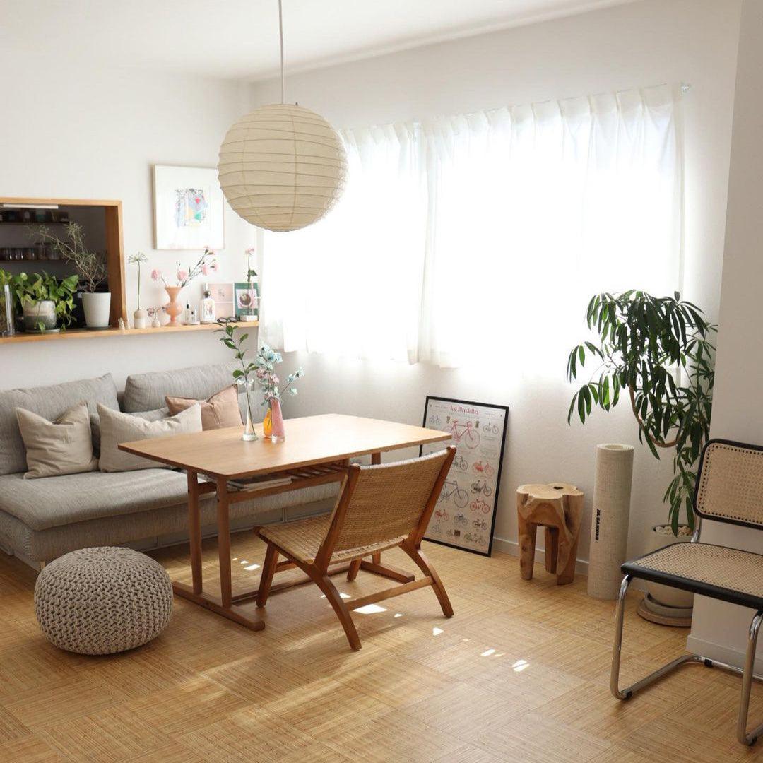 Luna Pendant Light Japanese Paper Globe - Neutralighting