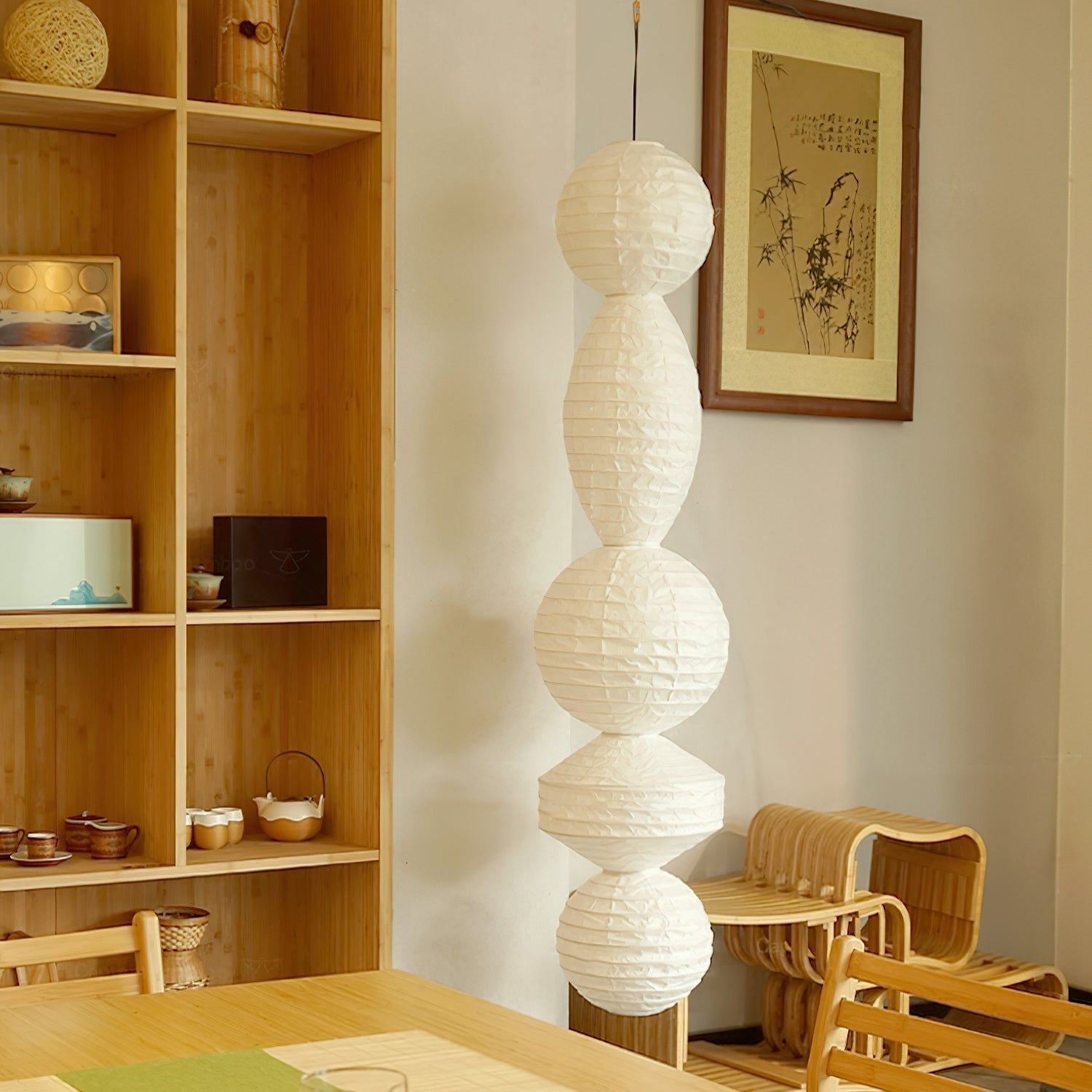 Nami Pendant Light Paper Lantern Wabi-sabi - Neutralighting