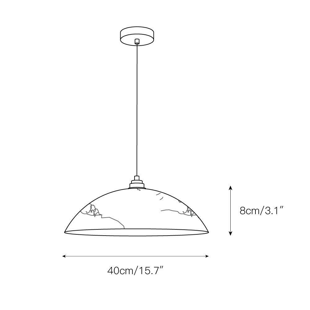 Ljomuvyd Individual Creativity Dome Alabaster Pendant Light - Neutralighting