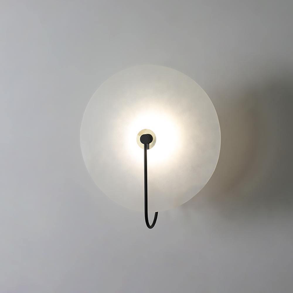 Kristy Alabaster LED Wall Lamp Round Iconic Circular - Neutralighting