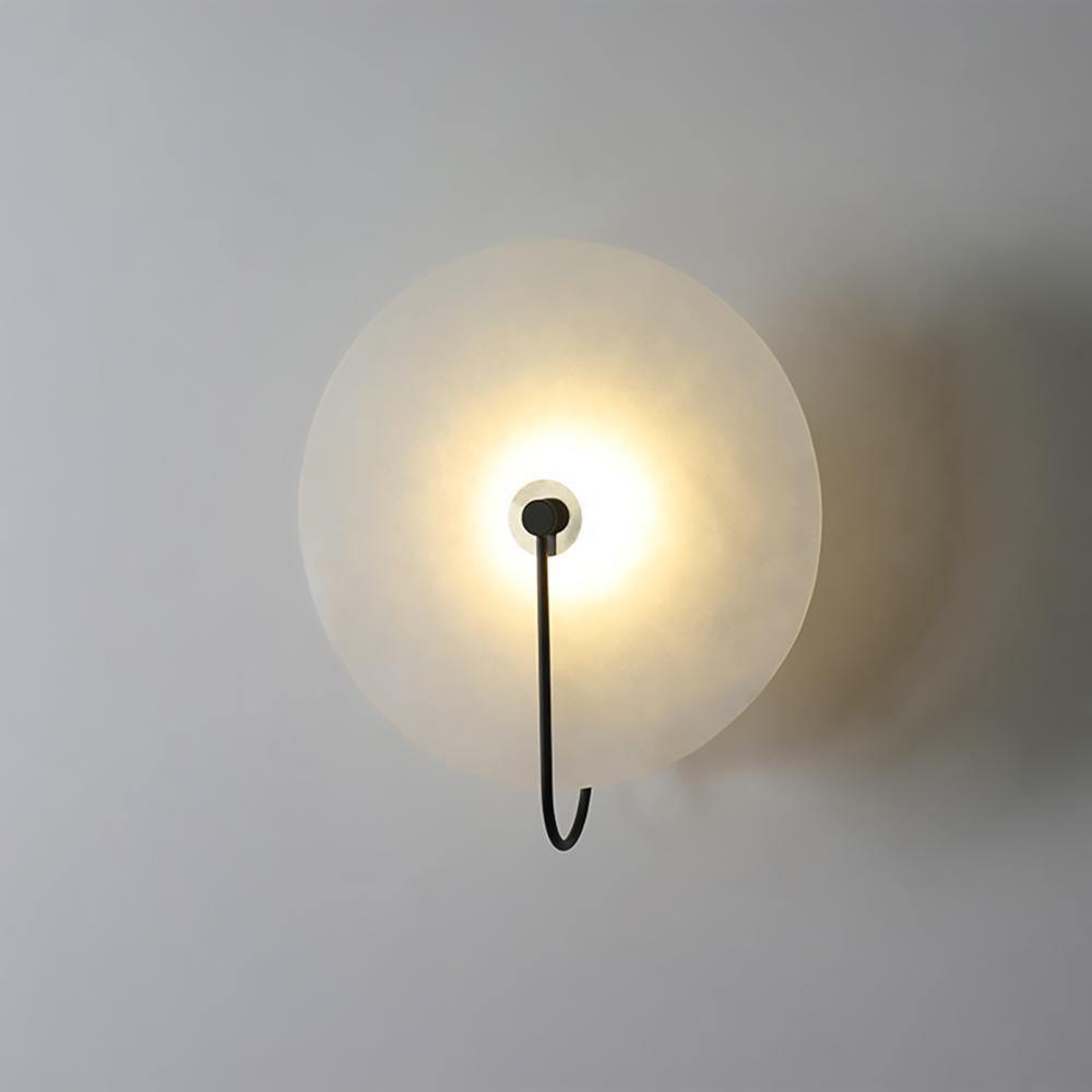 Kristy Alabaster LED Wall Lamp Round Iconic Circular - Neutralighting