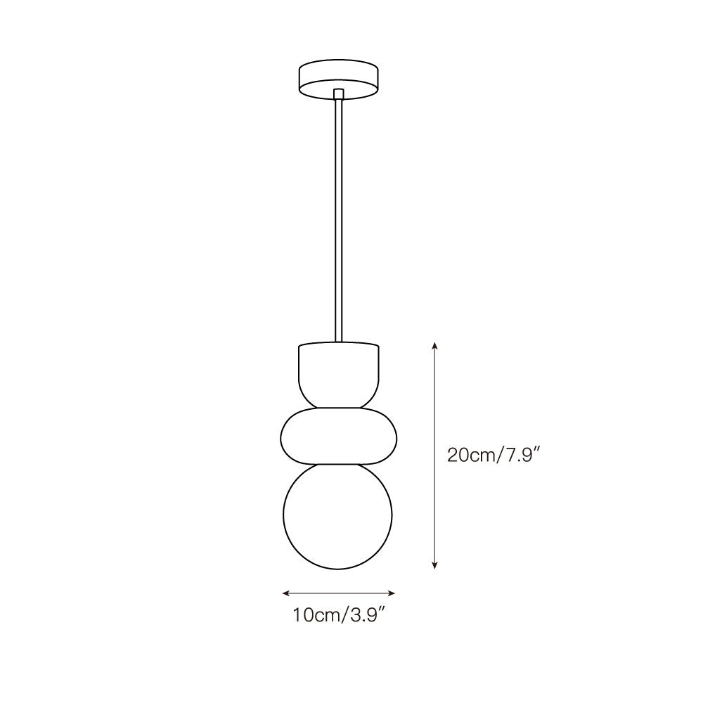 Rauduvyn Modern Totem Alabaster Pendant Light - Neutralighting