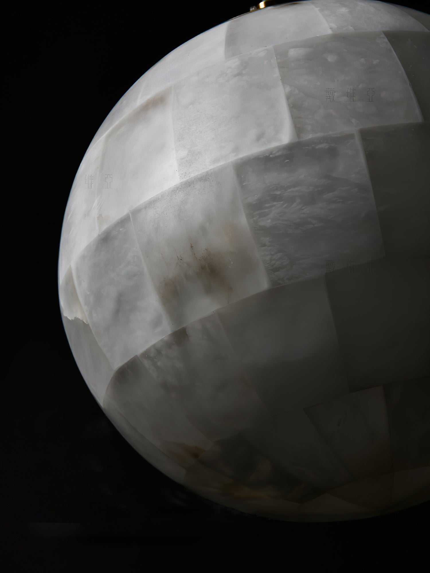 Fljotuvye Modern Ball Alabaster Pendant Light - Neutralighting