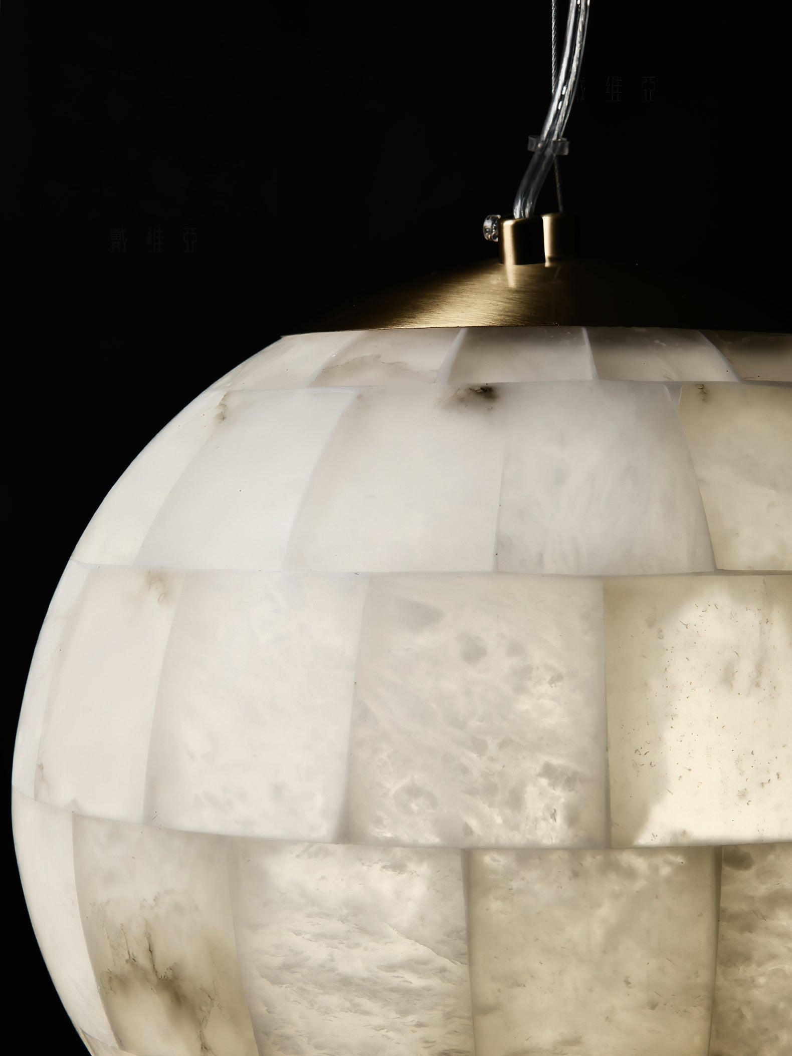 Fljotuvye Modern Ball Alabaster Pendant Light - Neutralighting