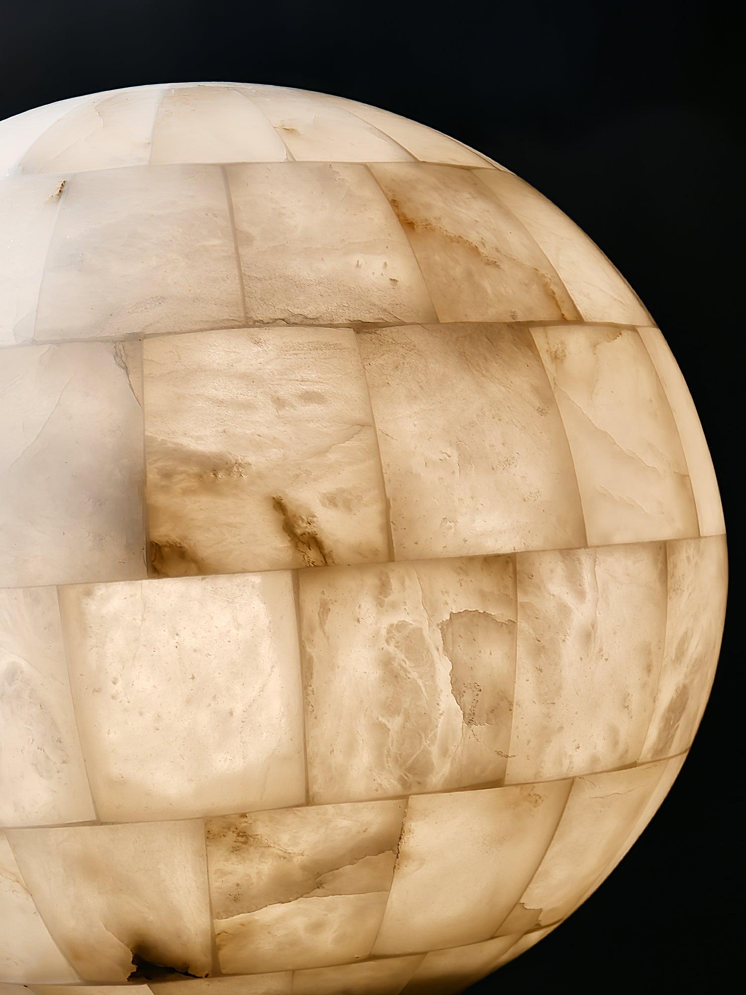 Isolde Alabaster Globe Pendant Light - Neutralighting