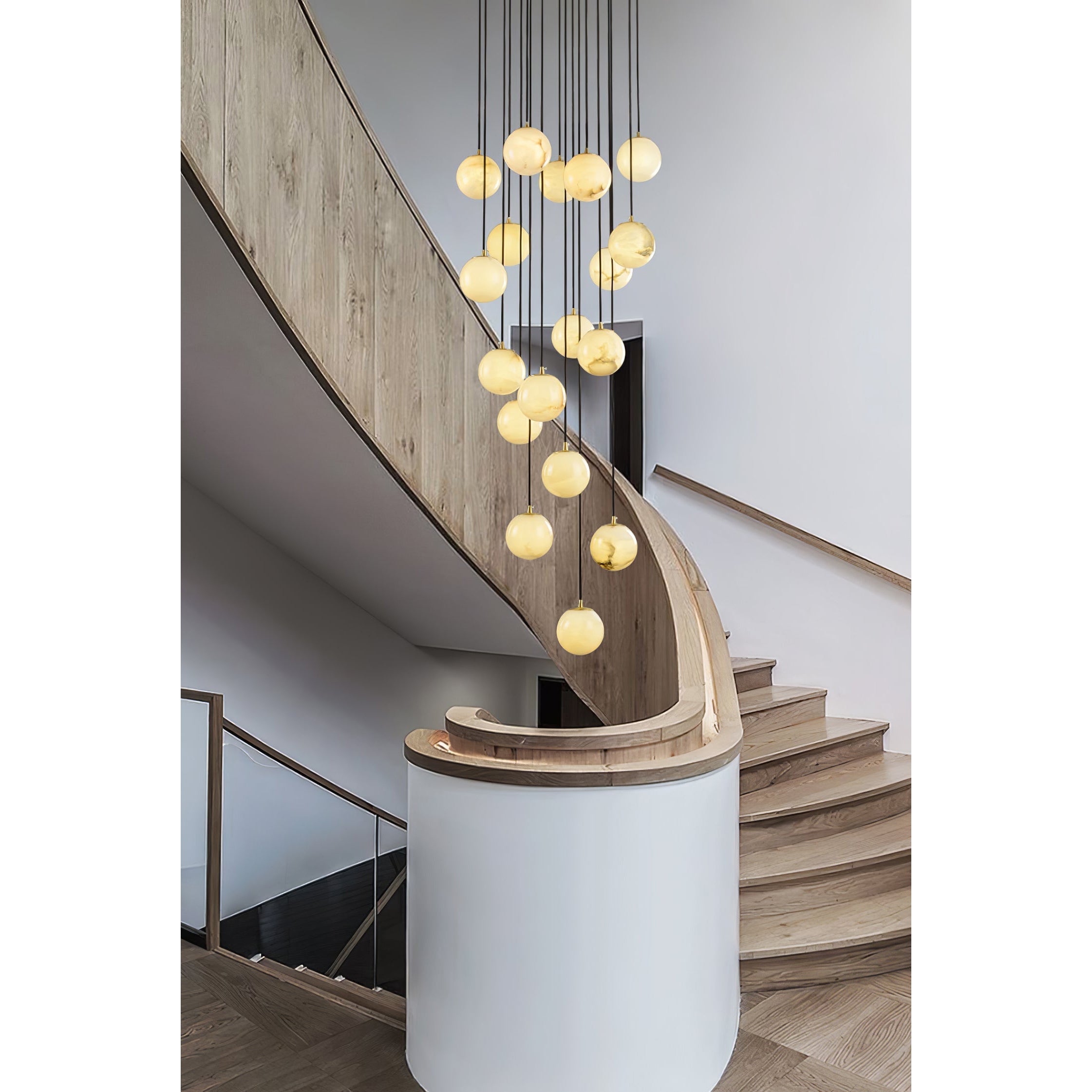 Alabaster Chandelier Balls Cluster - Neutralighting