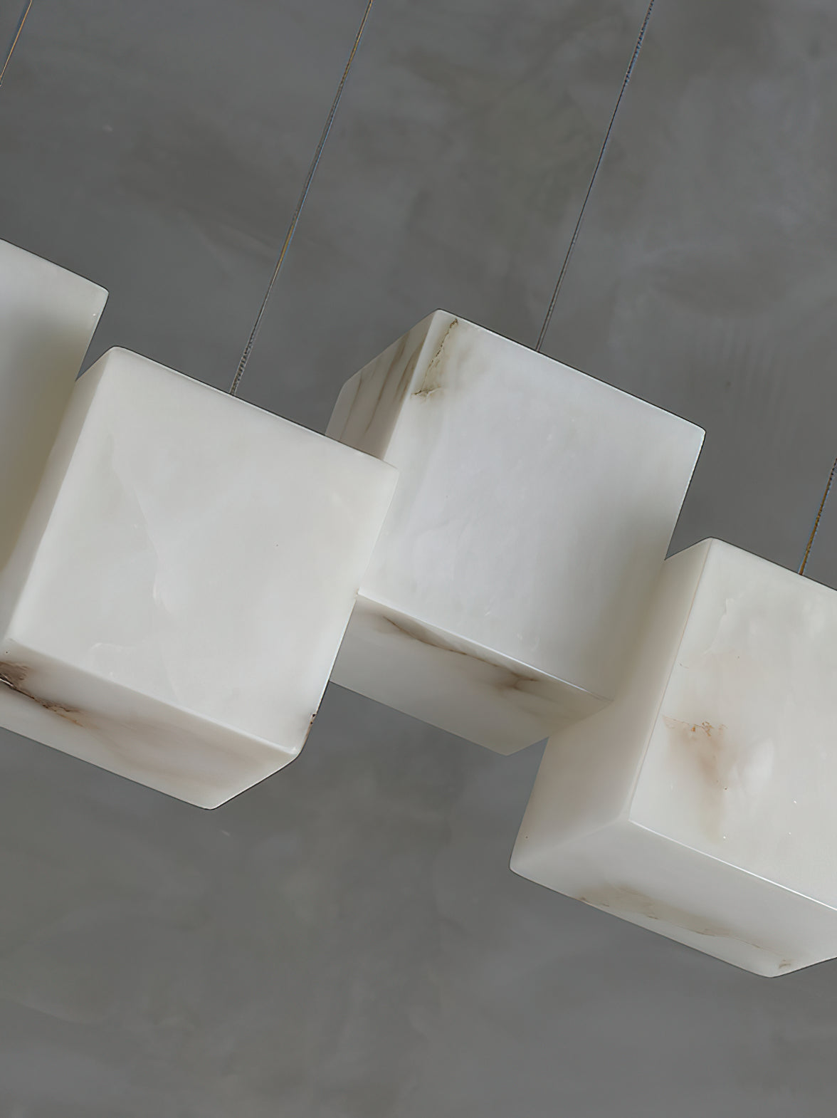 Jarnbruvyd Individual Modern Box Alabaster Chandelier - Neutralighting