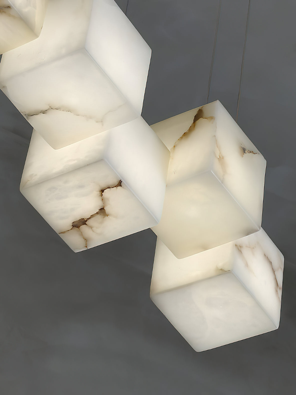Jarnbruvyd Individual Modern Box Alabaster Chandelier - Neutralighting