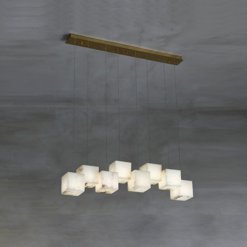 Jarnbruvyd Individual Modern Box Alabaster Chandelier - Neutralighting
