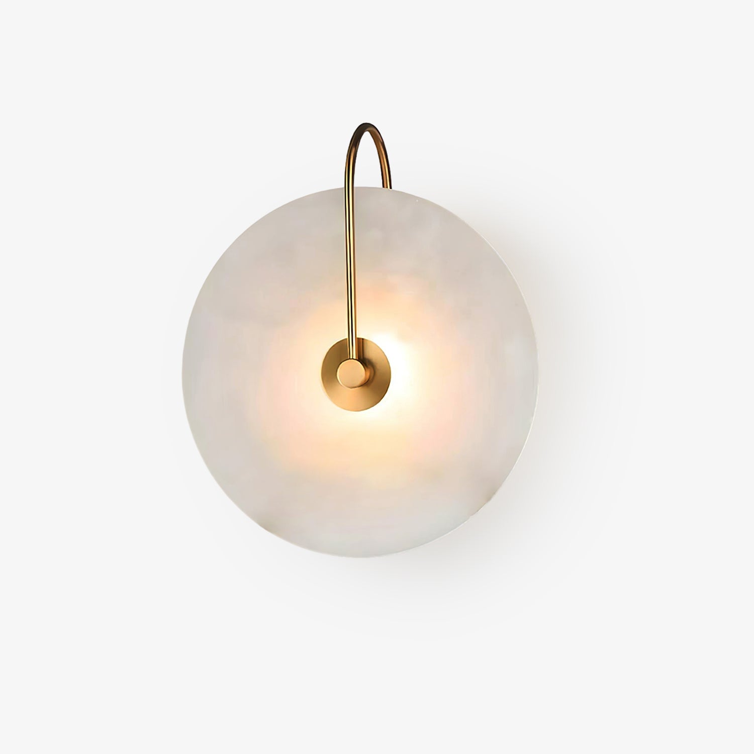 Kristy Alabaster LED Wall Lamp Round Iconic Circular - Neutralighting