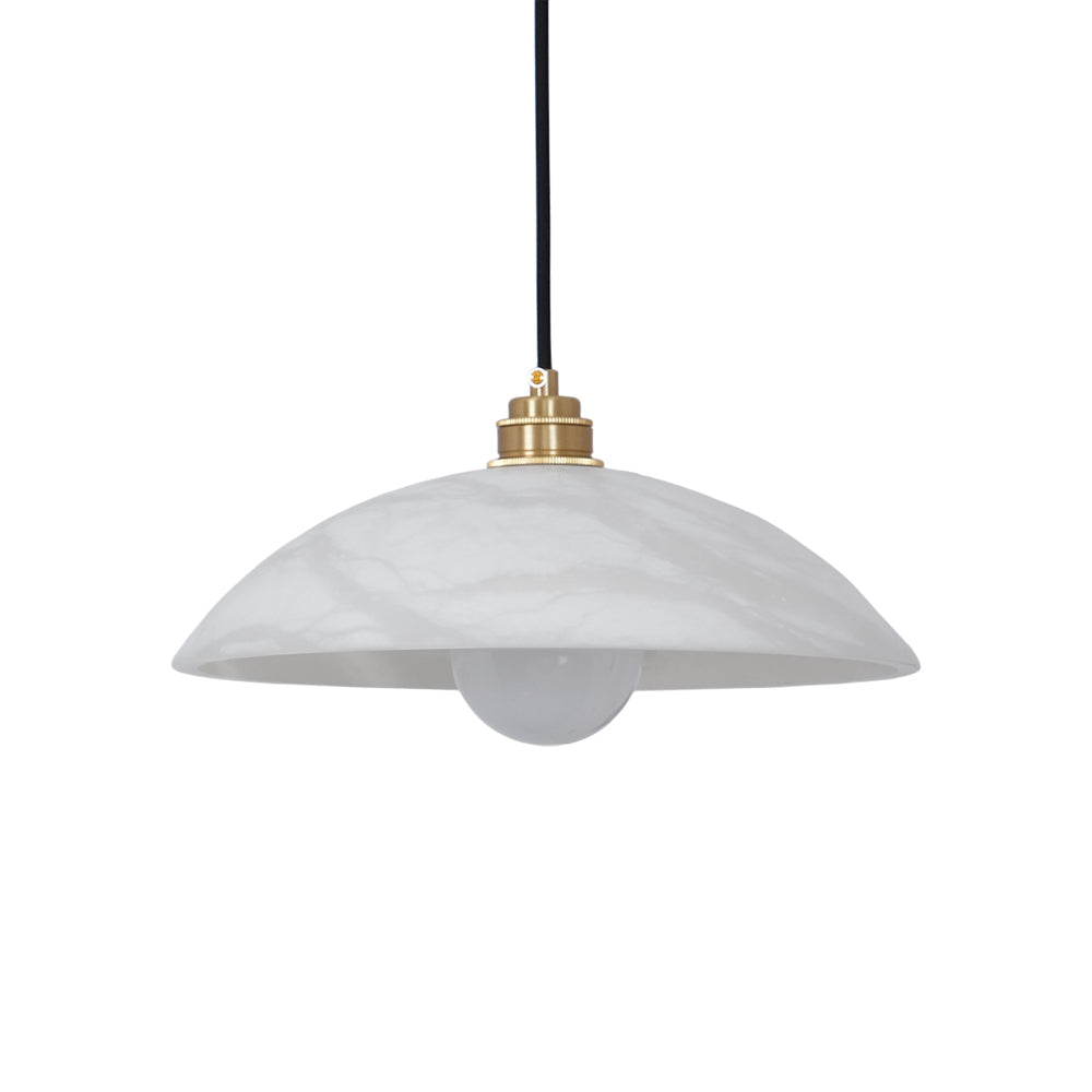 Ljomuvyd Individual Creativity Dome Alabaster Pendant Light - Neutralighting