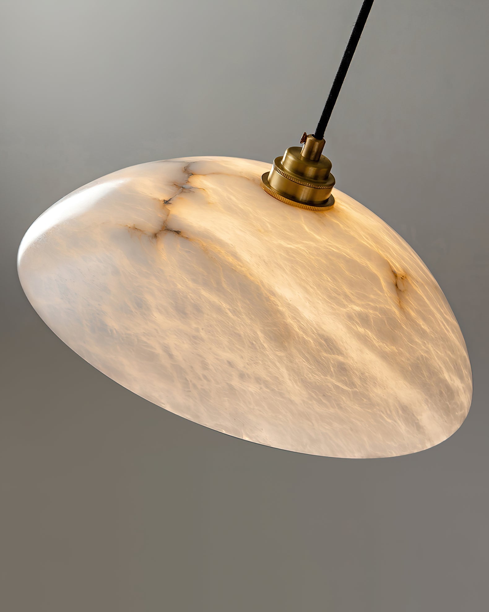 Ljomuvyd Individual Creativity Dome Alabaster Pendant Light - Neutralighting