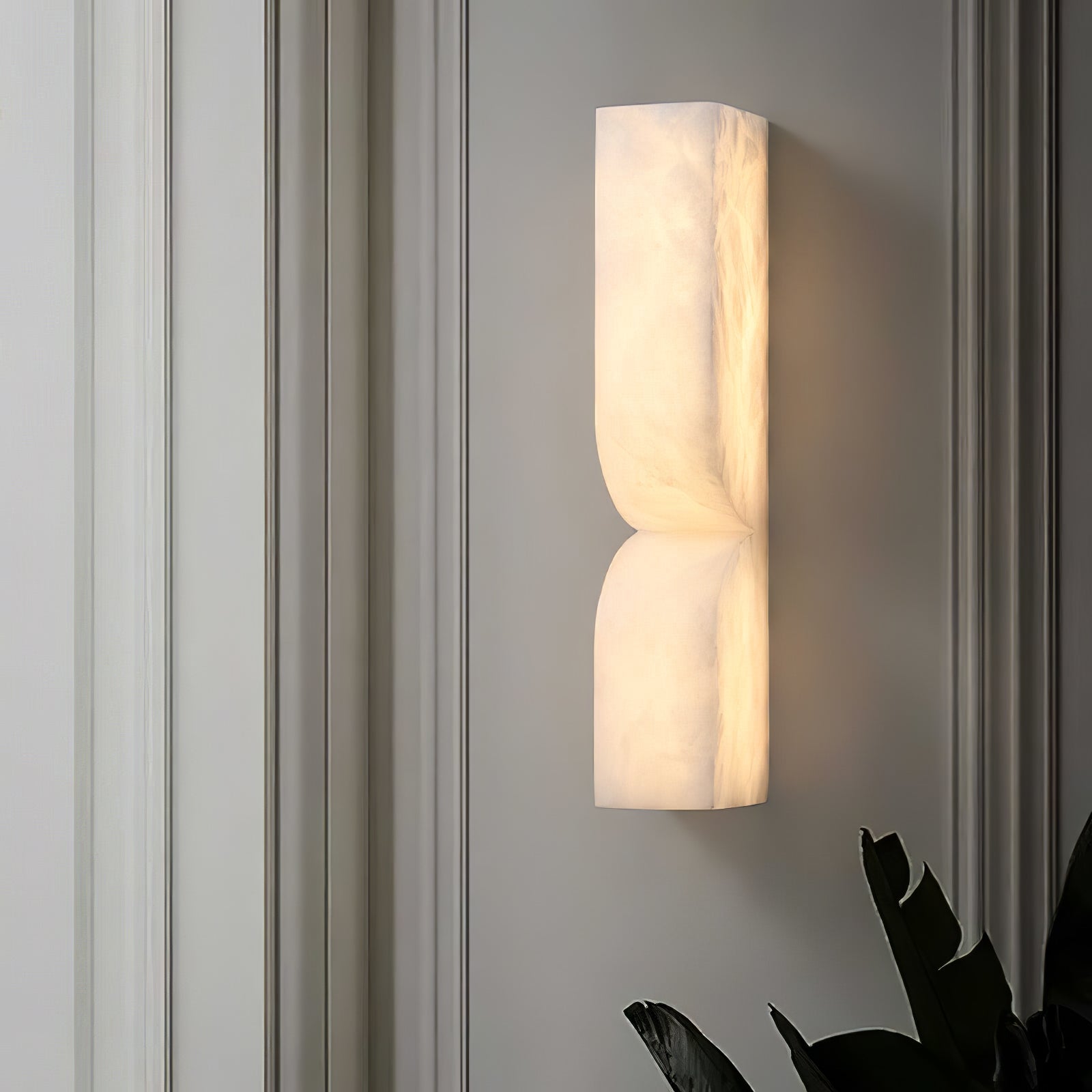 Lunaris Alabaster Rectangular Wall Lamp - Neutralighting