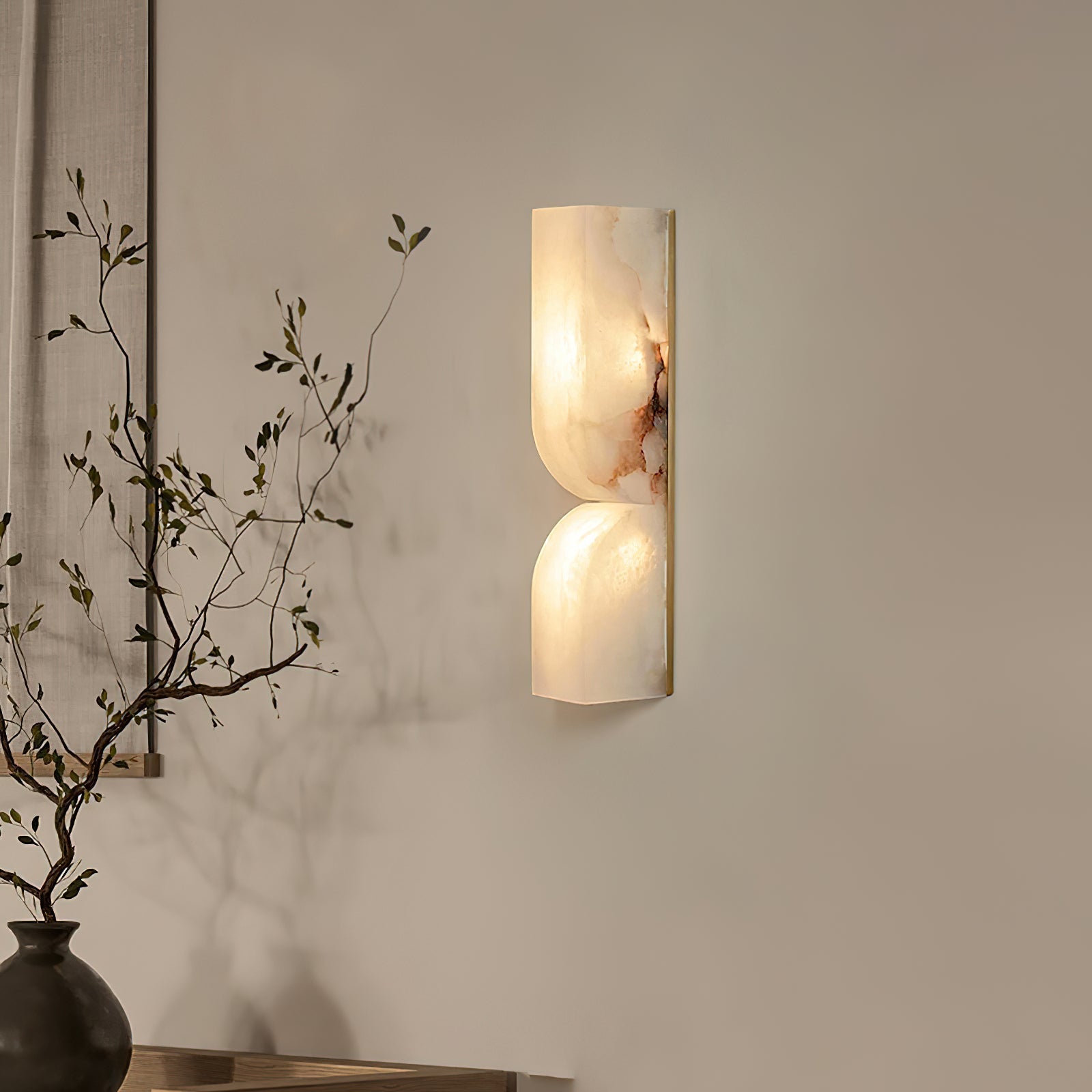 Lunaris Alabaster Rectangular Wall Lamp - Neutralighting