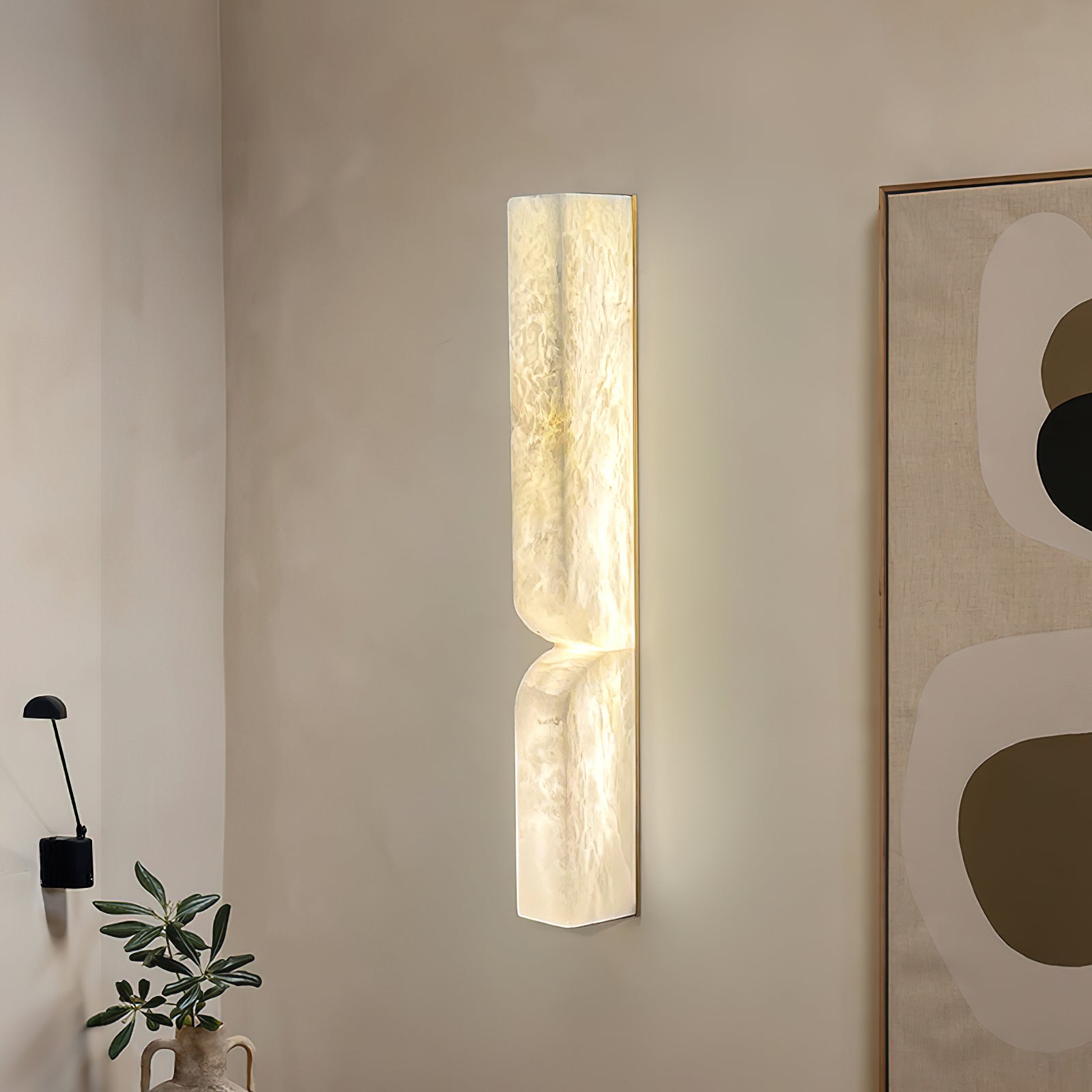 Lunaris Alabaster Rectangular Wall Lamp - Neutralighting