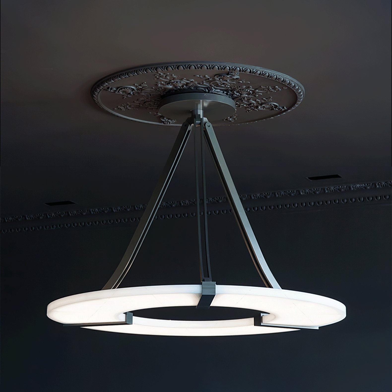 Althea Alabaster Ring Pendant Light Chandelier - Neutralighting