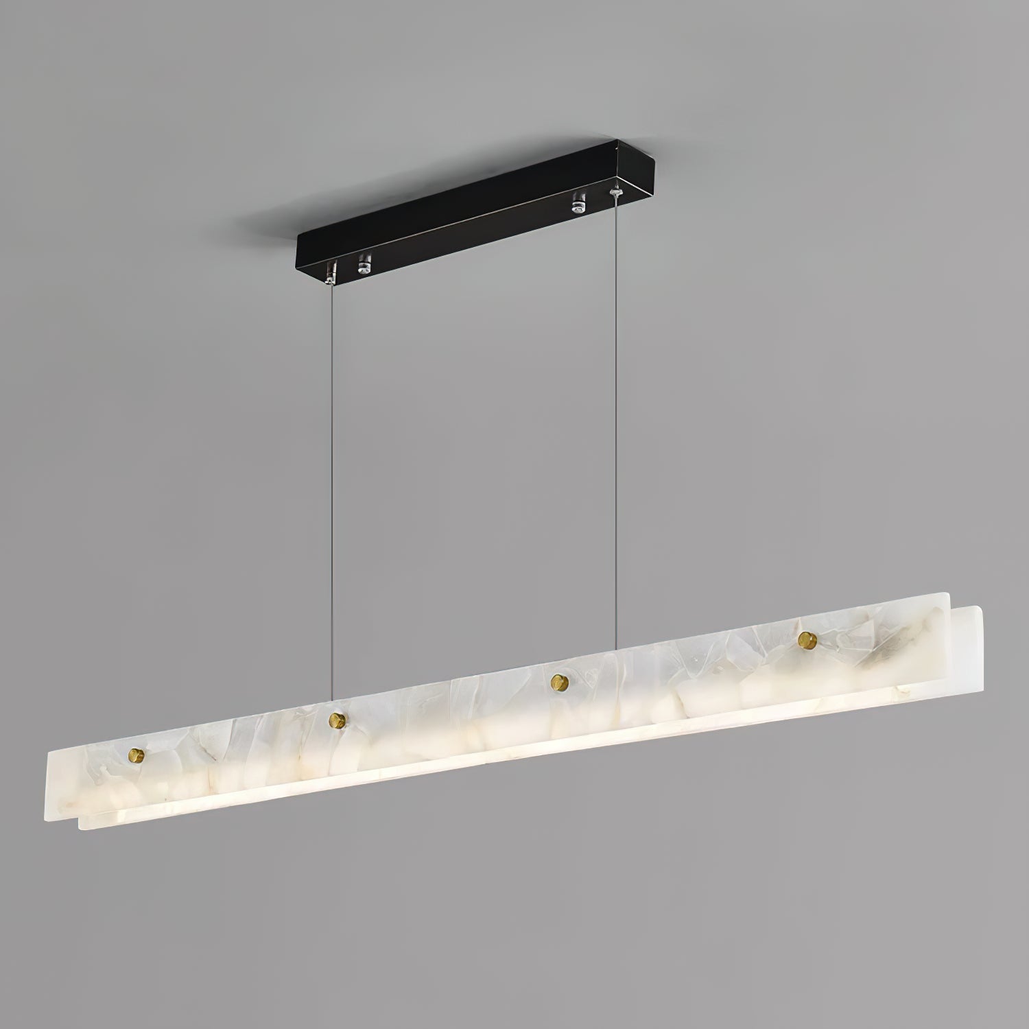 Ljomuvye LED Modern Linear Alabaster Pendant Light - Neutralighting