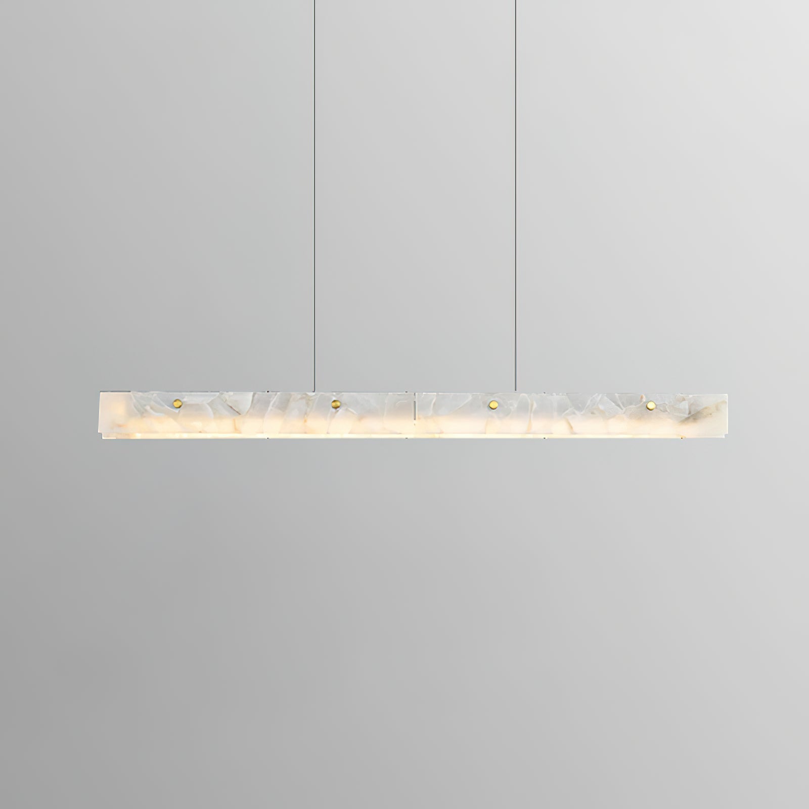 Ljomuvye LED Modern Linear Alabaster Pendant Light - Neutralighting