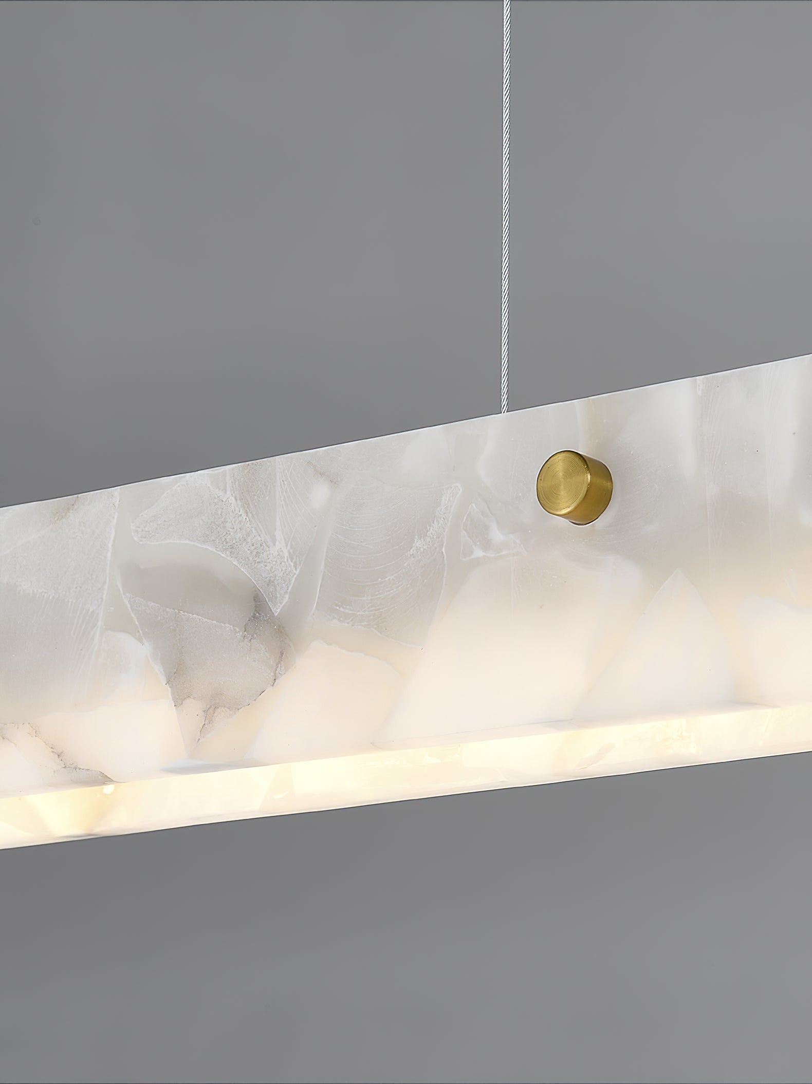 Ljomuvye LED Modern Linear Alabaster Pendant Light - Neutralighting
