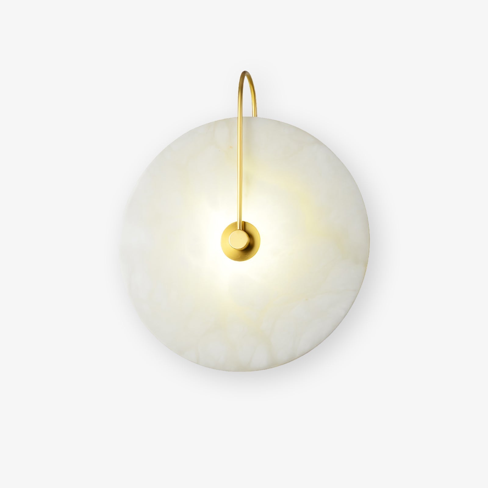 Kristy Alabaster LED Wall Lamp Round Iconic Circular - Neutralighting