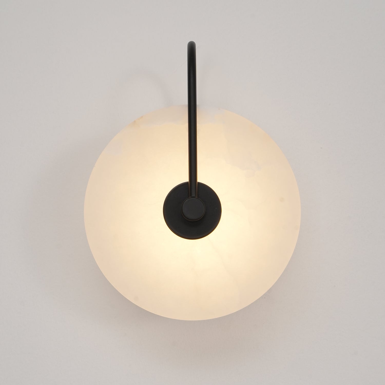 Kristy Alabaster LED Wall Lamp Round Iconic Circular - Neutralighting