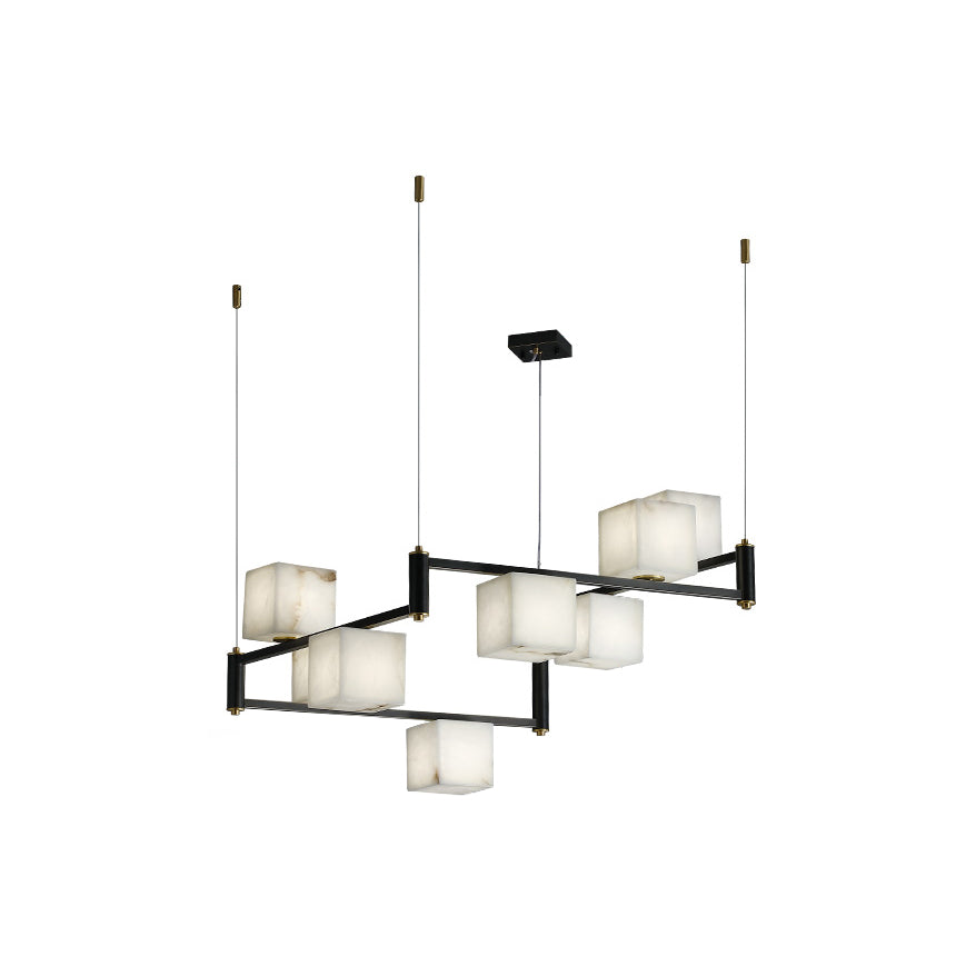 Ostruvye Individual Creativity Box Alabaster Chandelier - Neutralighting