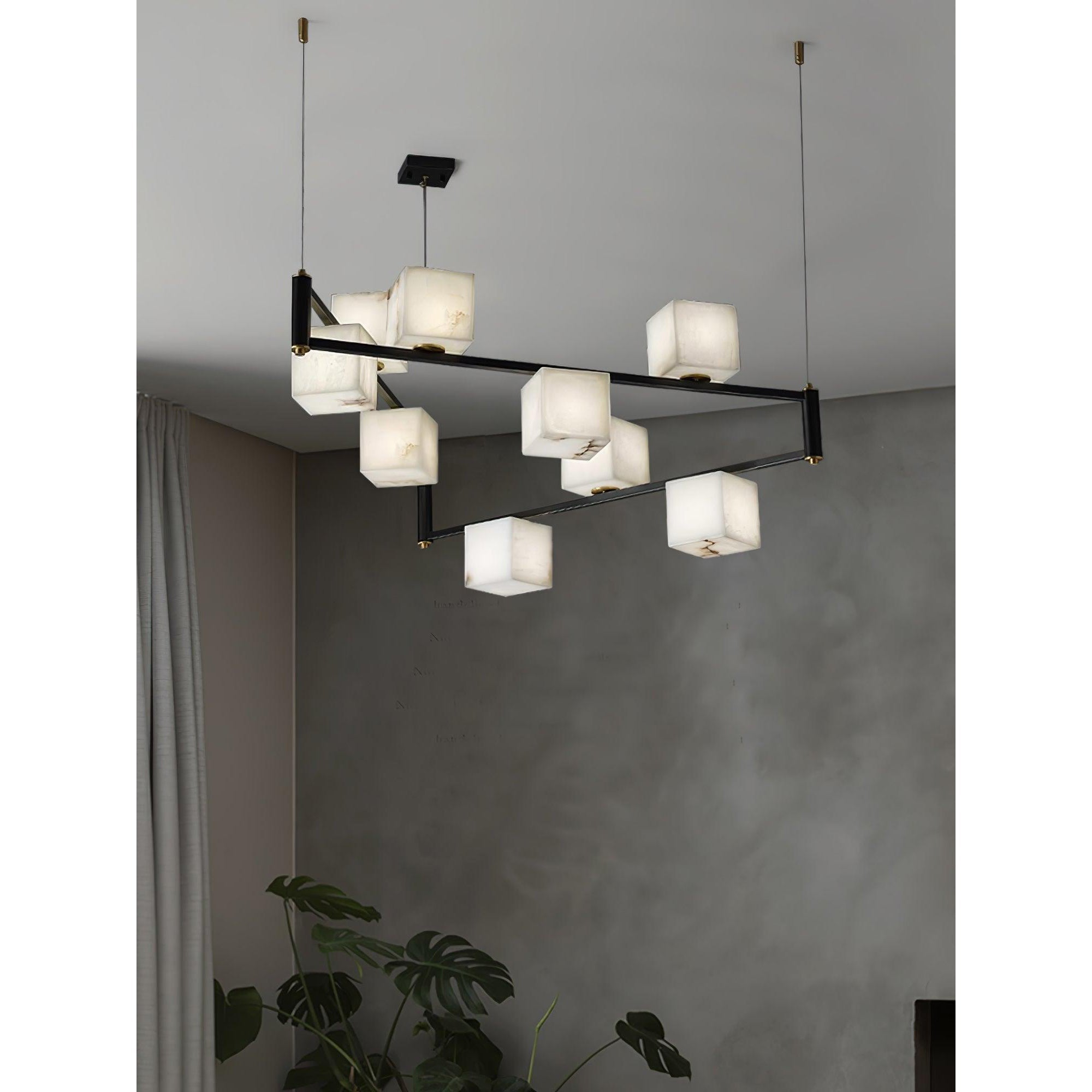 Ostruvye Individual Creativity Box Alabaster Chandelier - Neutralighting