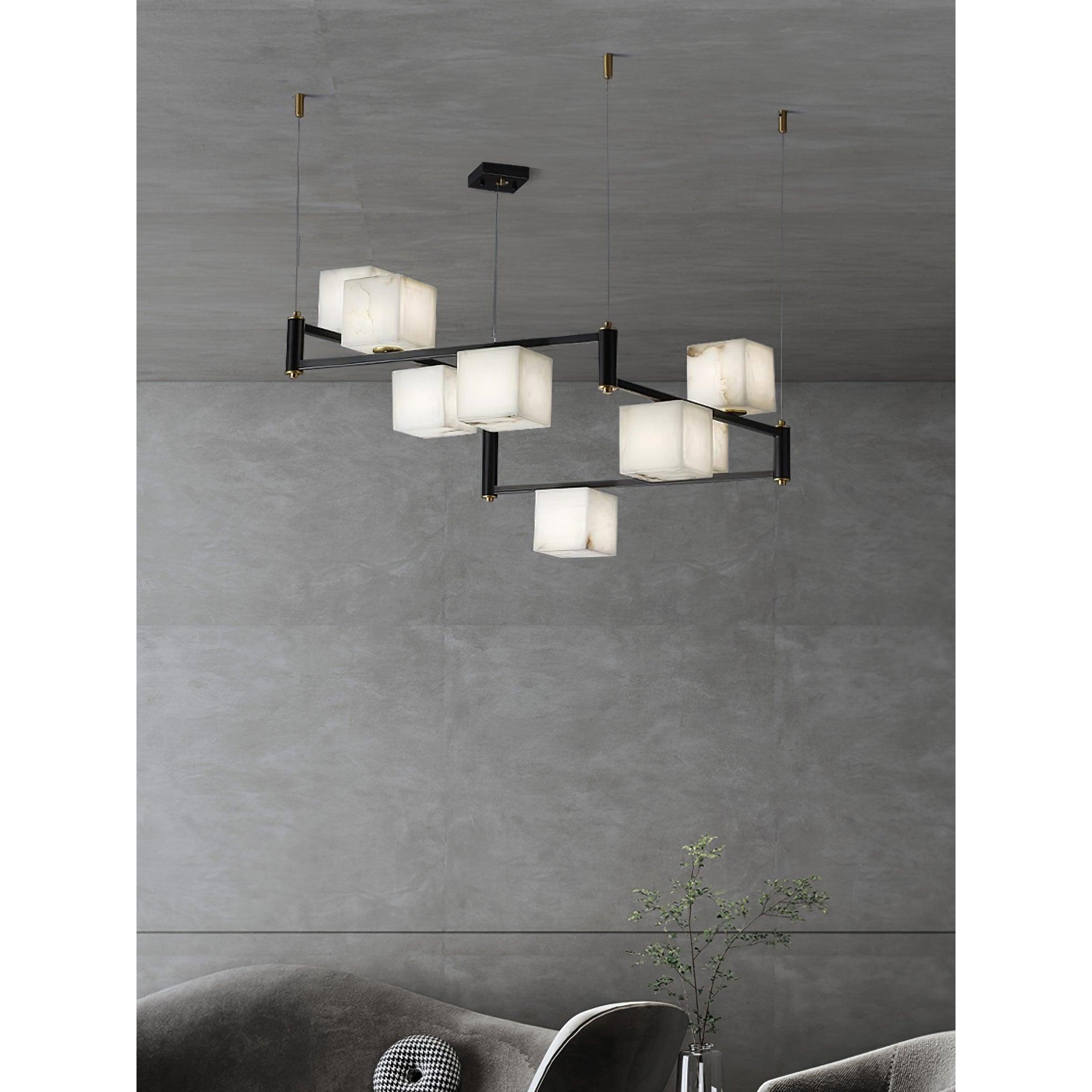 Ostruvye Individual Creativity Box Alabaster Chandelier - Neutralighting