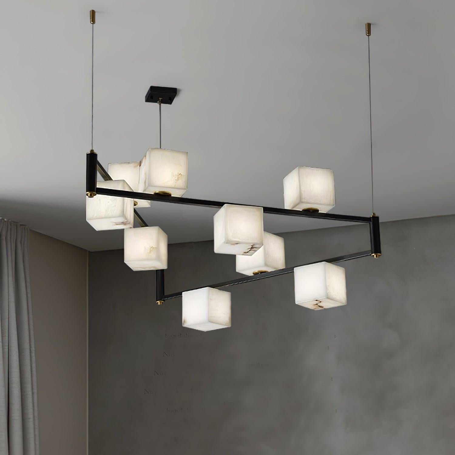 Ostruvye Individual Creativity Box Alabaster Chandelier - Neutralighting