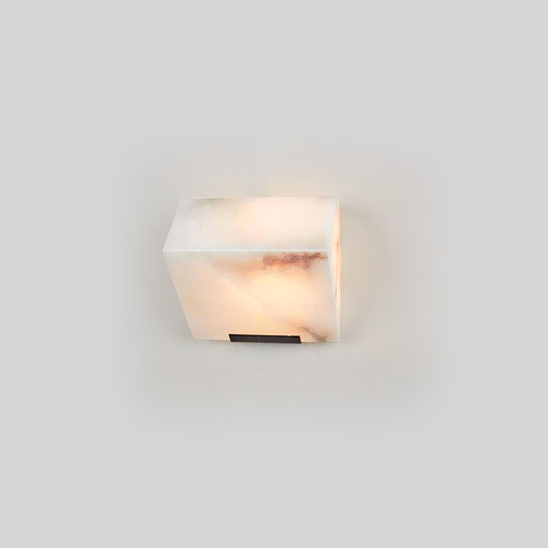 Alabaster Wall Lamp Staircase Sculptural Cubes - Neutralighting