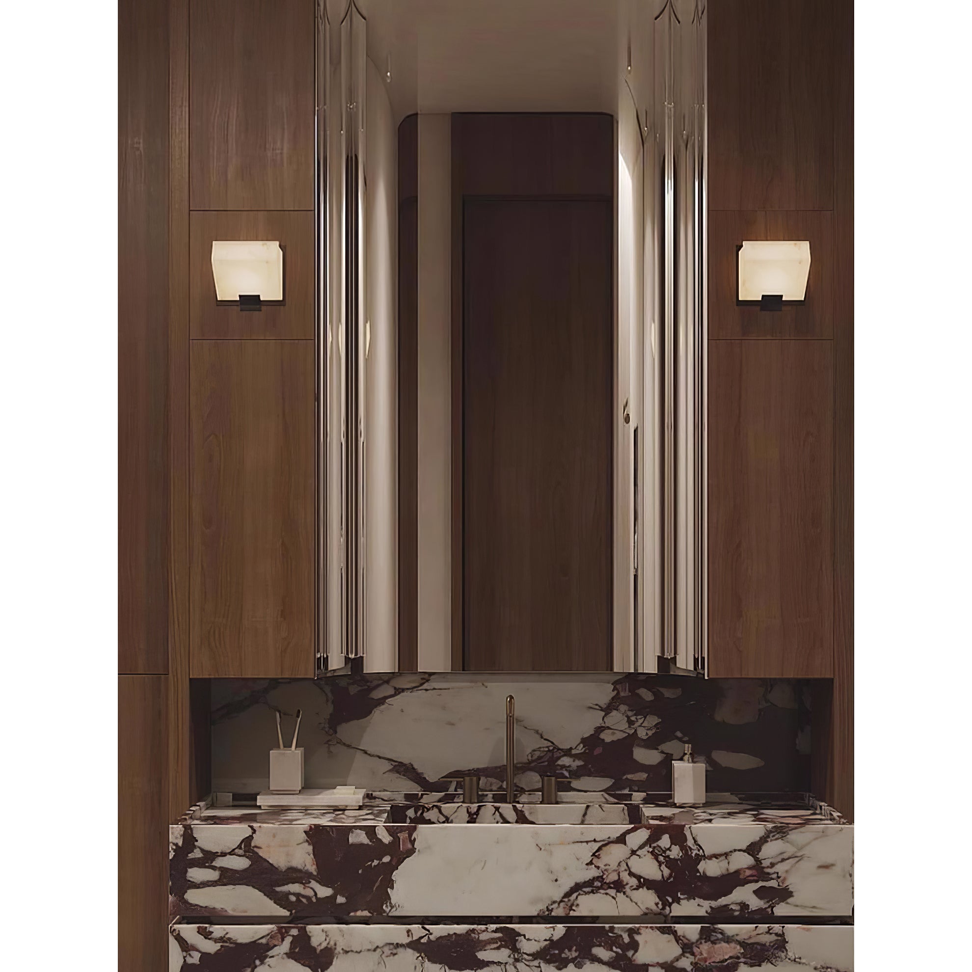Qvistuvyn Staircase Metal Alabaster Wall Lamp - Neutralighting