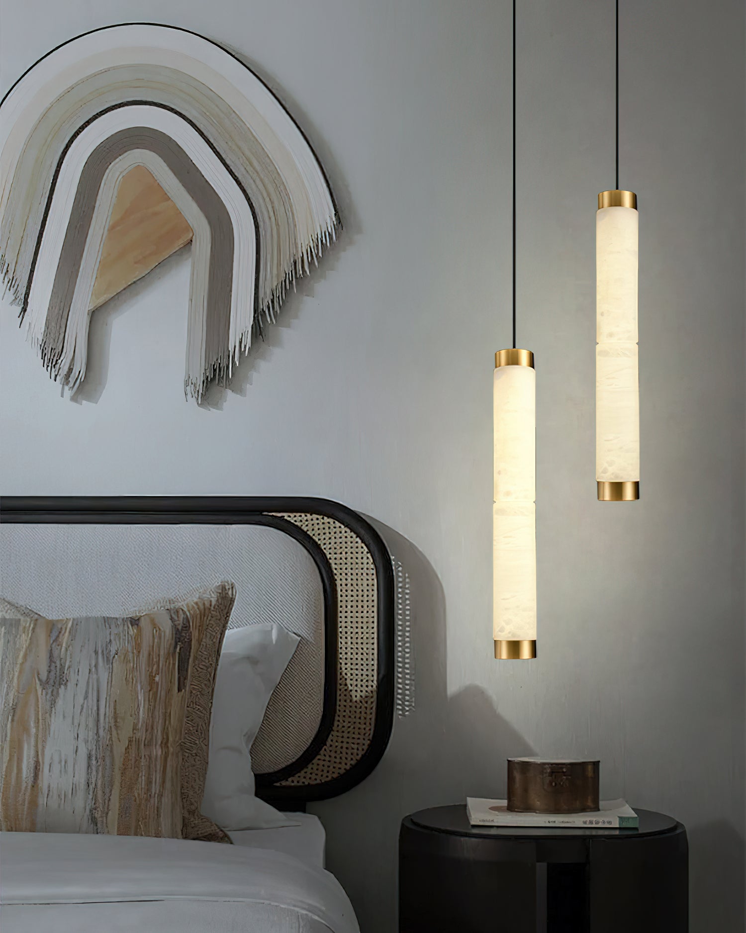Plotuvyi Modern Strip Alabaster Pendant Light - Neutralighting