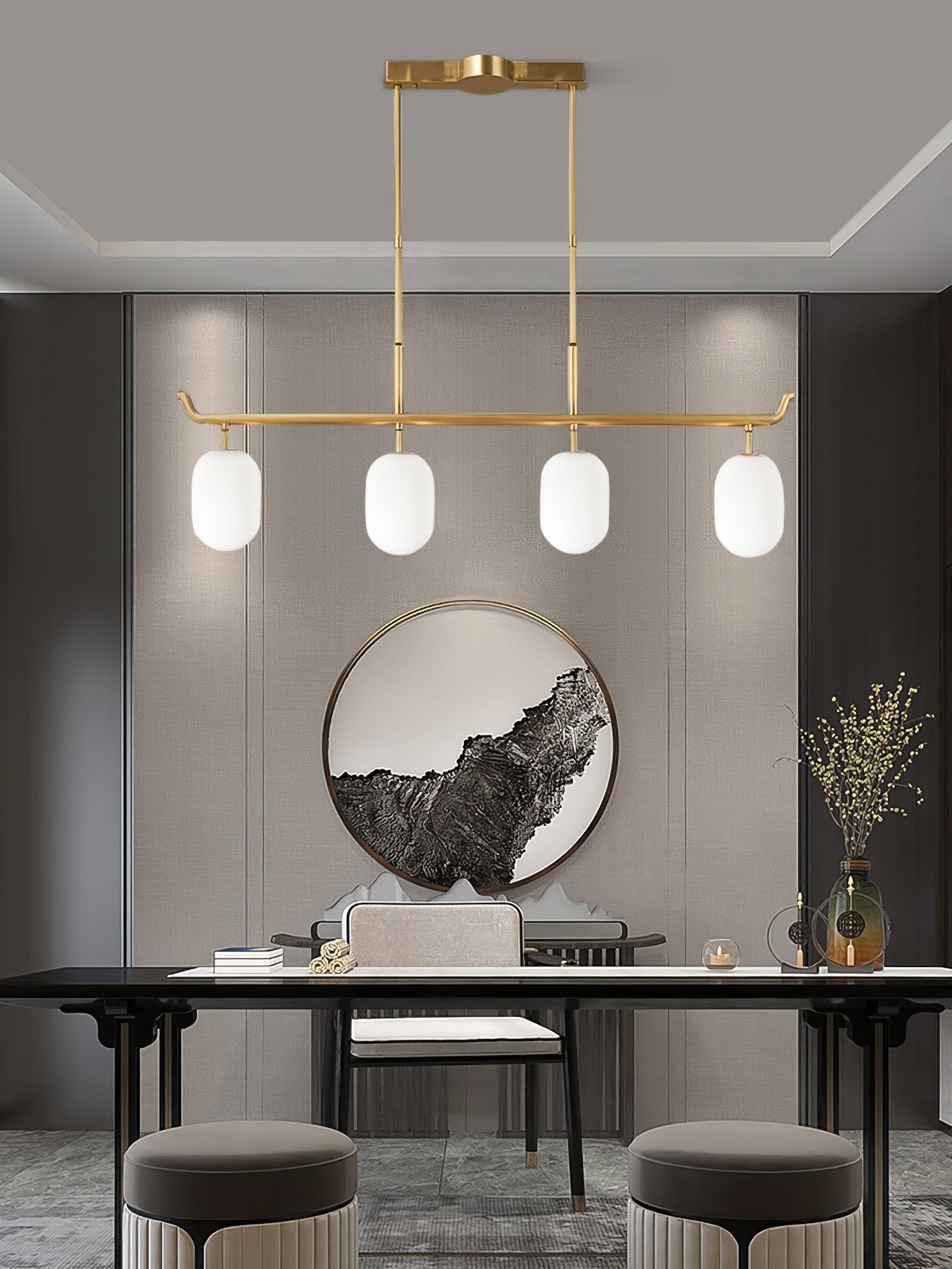 Sifuvyn Modern Geometric Glass Chandelier - Neutralighting