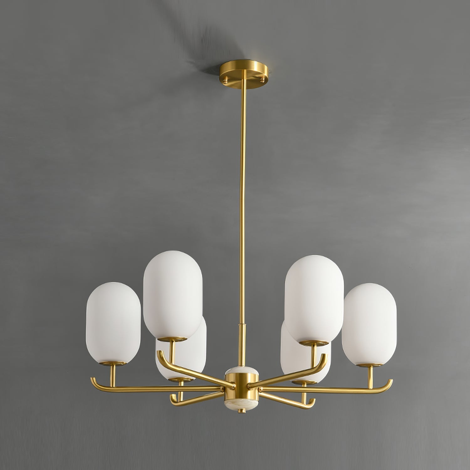 Sifuvyn Modern Geometric Glass Chandelier - Neutralighting