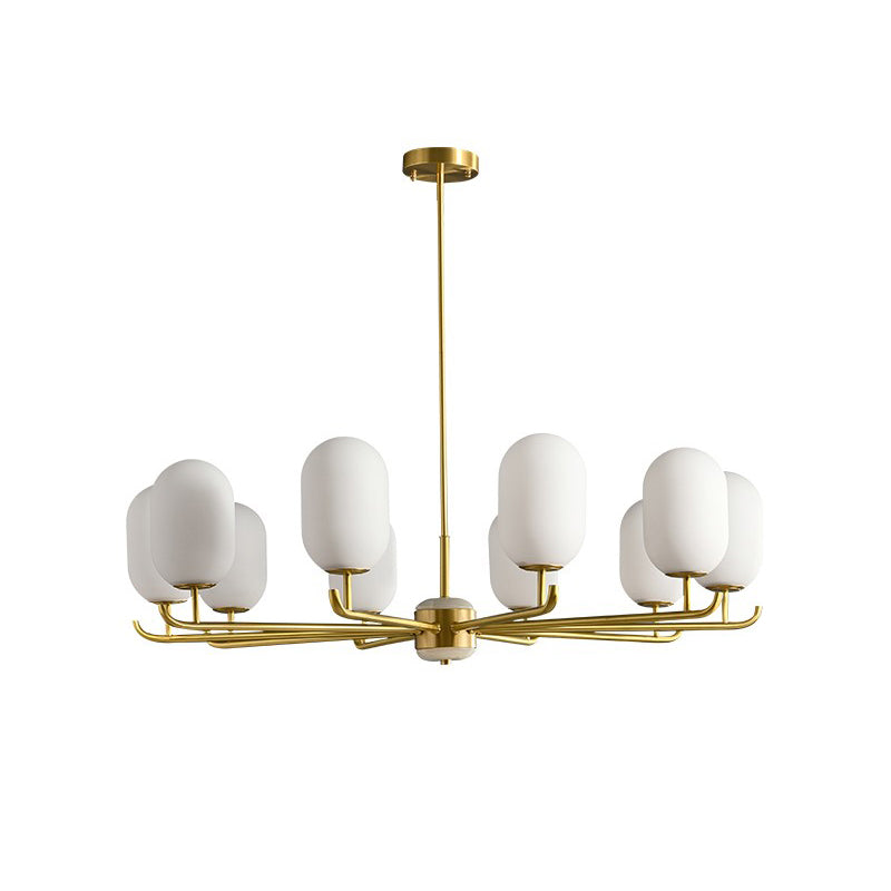 Sifuvyn Modern Geometric Glass Chandelier - Neutralighting