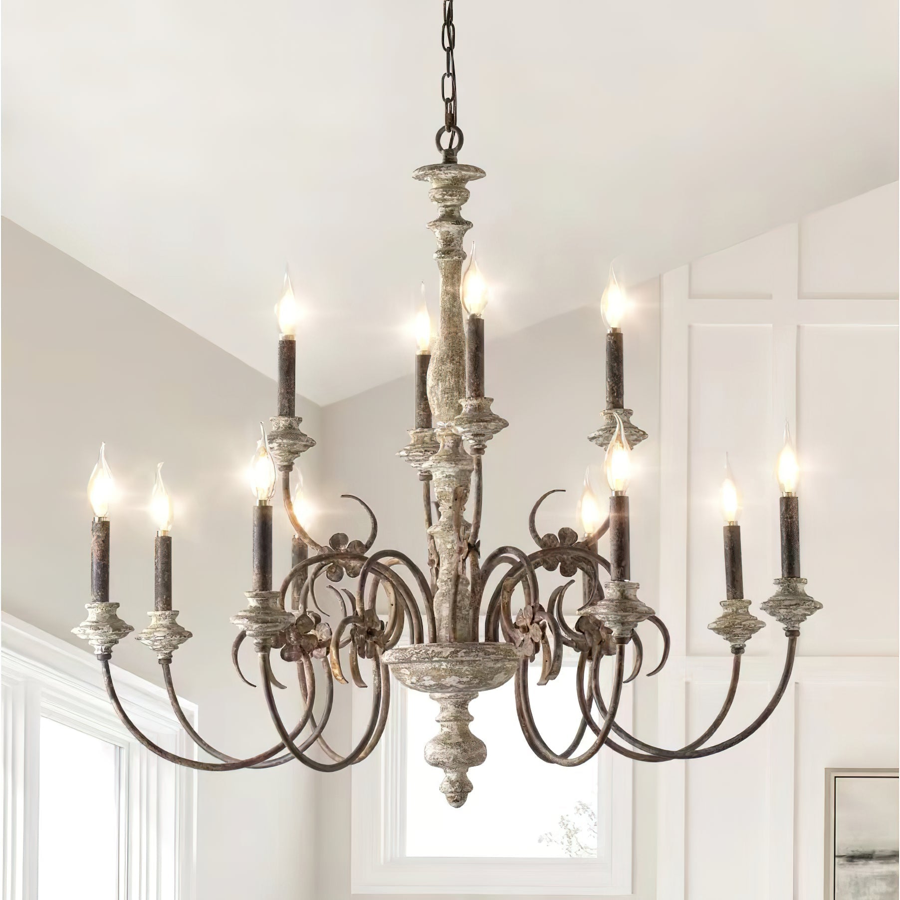 Waegnuvyn Traditional Candle Metal Chandelier - Neutralighting