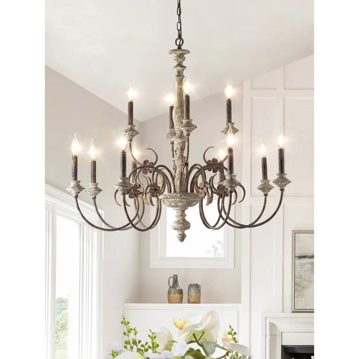 Waegnuvyn Traditional Candle Metal Chandelier - Neutralighting