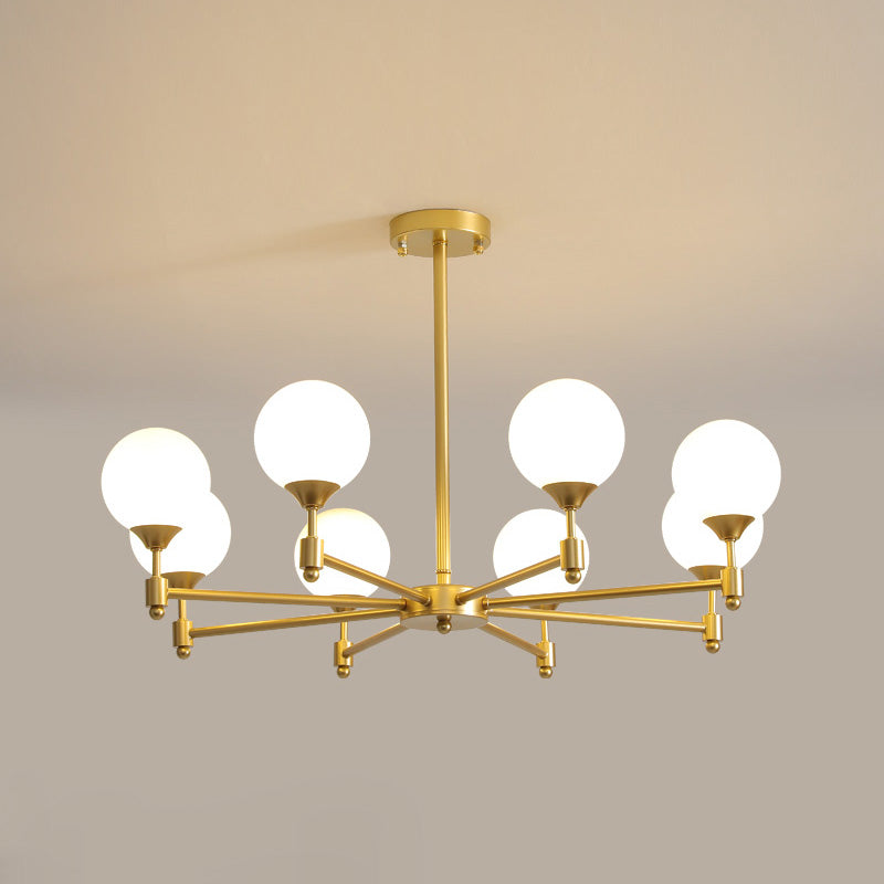 Vatnuvyi Minimalist Globe Glass Chandelier - Neutralighting