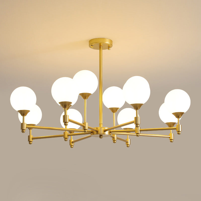 Vatnuvyi Minimalist Globe Glass Chandelier - Neutralighting