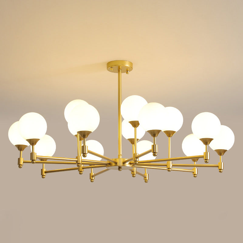 Vatnuvyi Minimalist Globe Glass Chandelier - Neutralighting