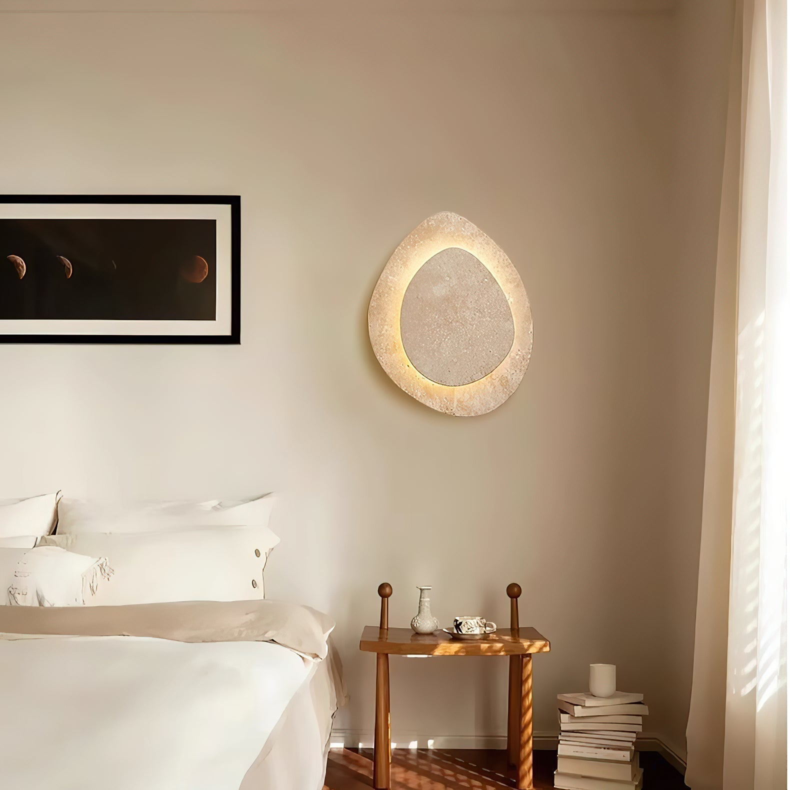 Yrvuvyn Individual Creativity Travertine Wall Lamp - Neutralighting