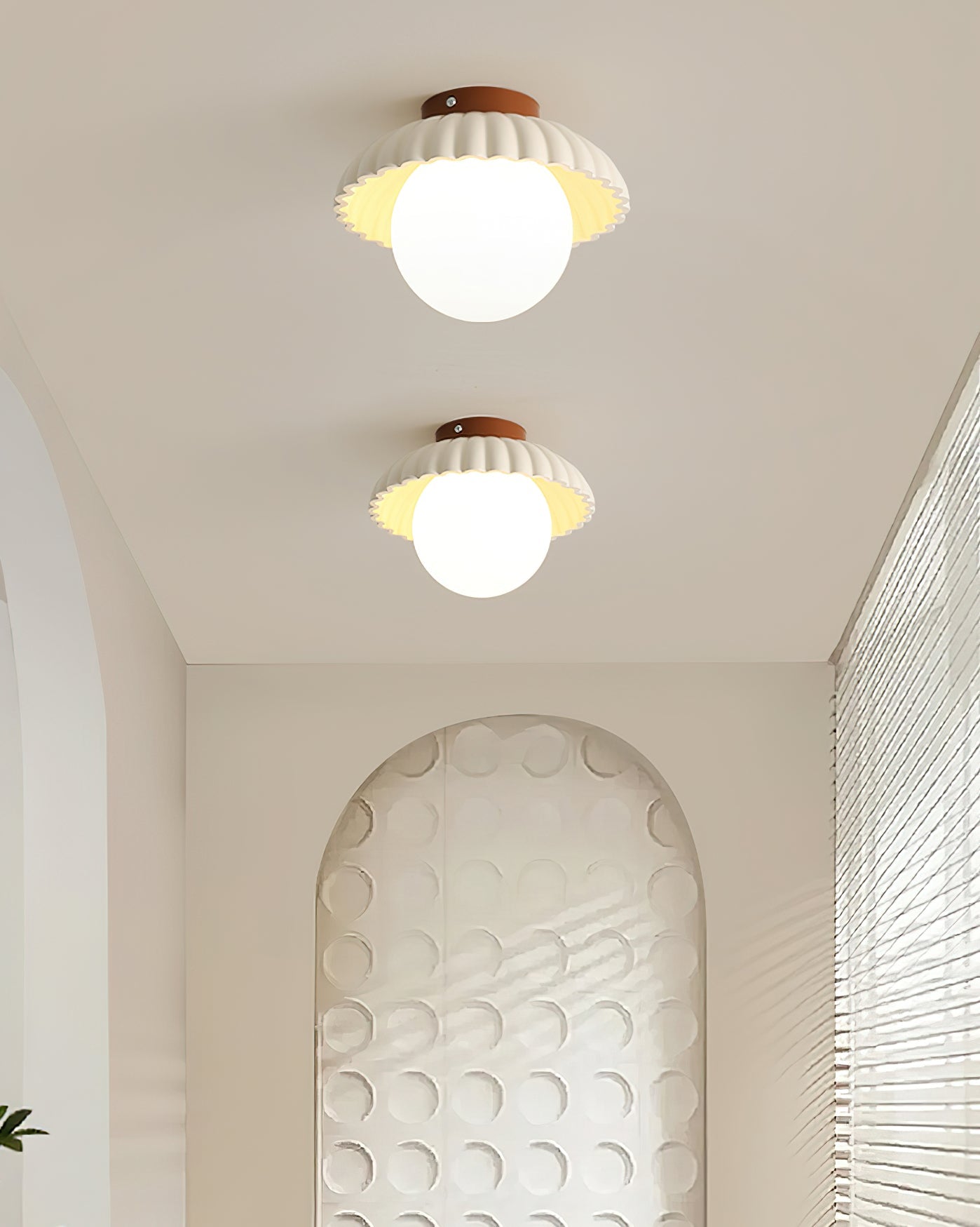 Scallop Glow Flush Mount Ceiling Light - Neutralighting