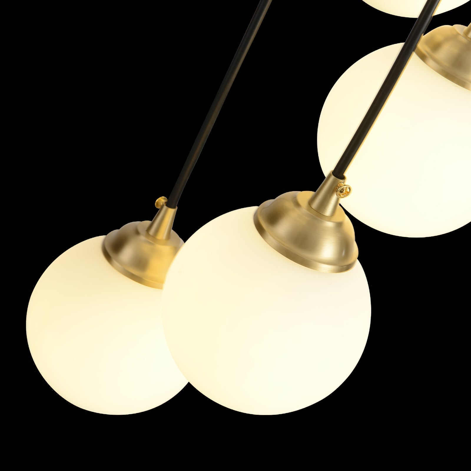 Zoruvyi Modern Minimalist Ball Drop Glass Chandelier - Neutralighting