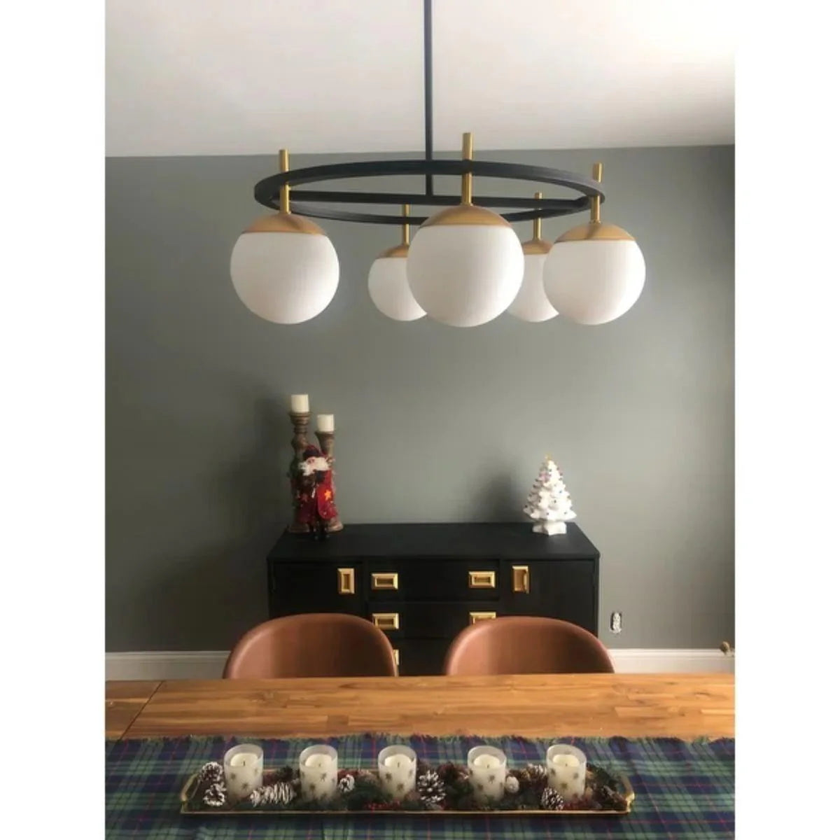 Ornuvyn Modern Minimalist Glass Chandelier - Neutralighting