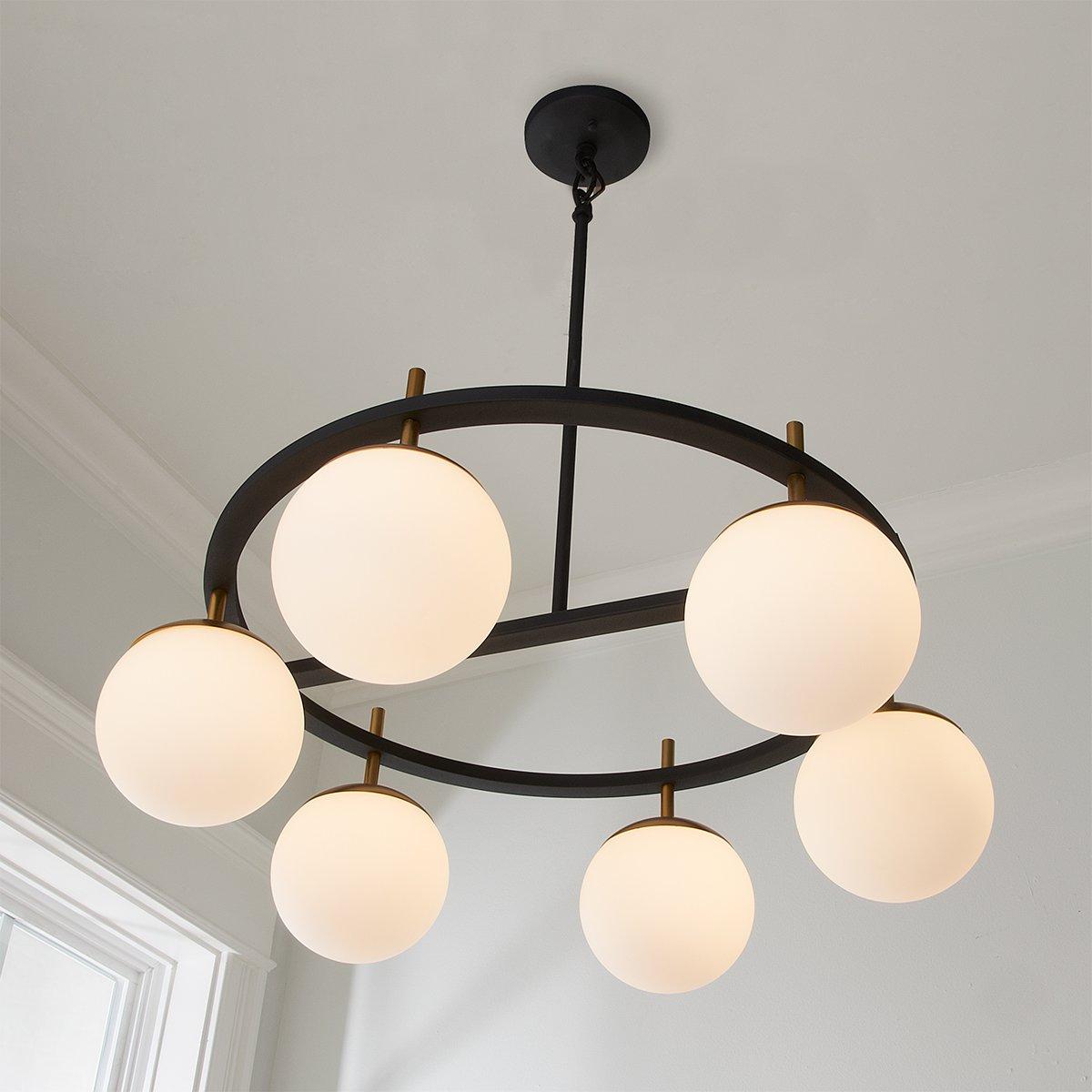 Ornuvyn Modern Minimalist Glass Chandelier - Neutralighting
