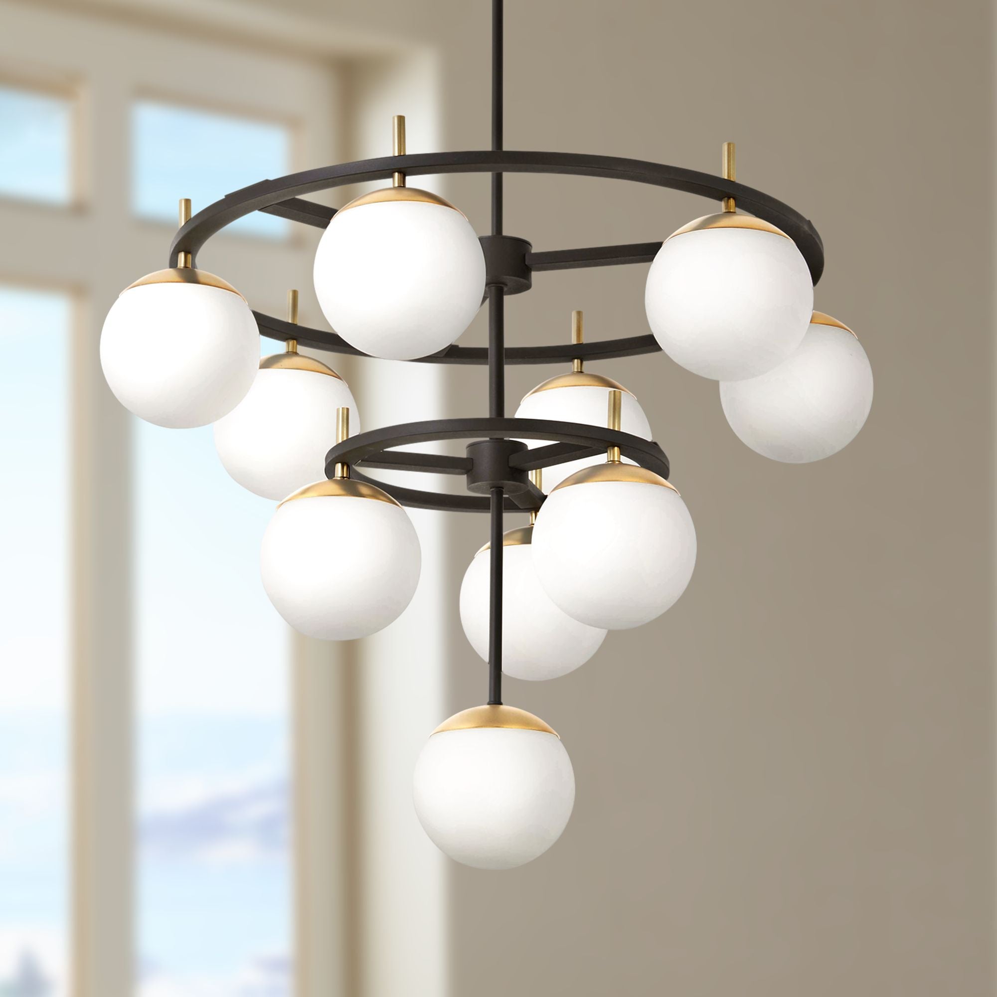 Ornuvyn Modern Minimalist Glass Chandelier - Neutralighting