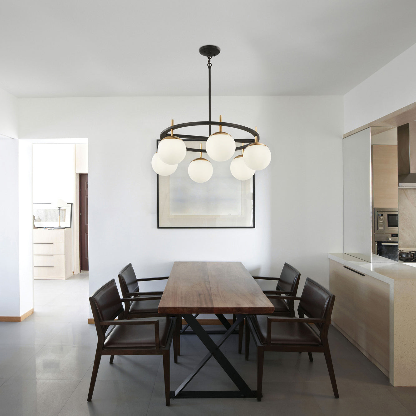 Ornuvyn Modern Minimalist Glass Chandelier - Neutralighting